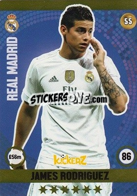 Sticker James Rodriguez - Football Cards 2016 - Kickerz