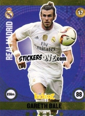 Sticker Gareth Bale - Football Cards 2016 n. 57 - Kickerz