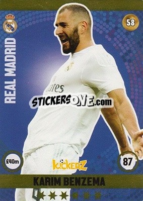 Sticker Karim Benzema - Football Cards 2016 n. 58 - Kickerz