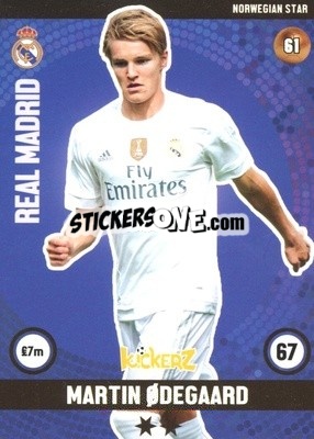 Sticker Martin Odegaard - Football Cards 2016 - Kickerz