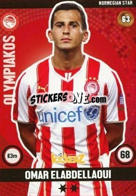 Sticker Omar Elabdellaoui - Football Cards 2016 n. 63 - Kickerz
