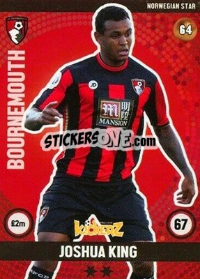 Sticker Joshua King - Football Cards 2016 n. 64 - Kickerz