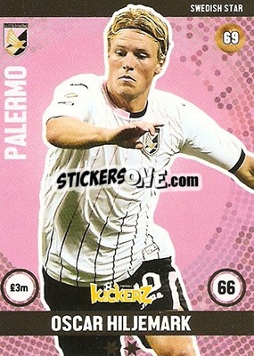 Sticker Oscar Hiljemark - Football Cards 2016 n. 69 - Kickerz