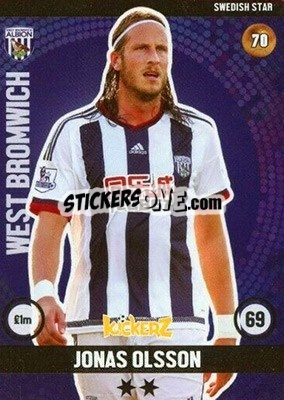 Sticker Jonas Olsson - Football Cards 2016 n. 70 - Kickerz