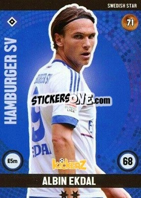 Sticker Albin Ekdal - Football Cards 2016 n. 71 - Kickerz
