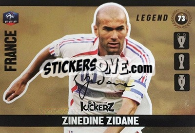 Sticker Zinedine Zidane - Football Cards 2016 - Kickerz
