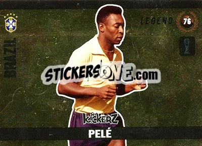 Sticker Pele - Football Cards 2016 n. 76 - Kickerz