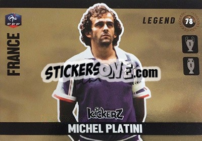 Sticker Michel Platini - Football Cards 2016 n. 78 - Kickerz
