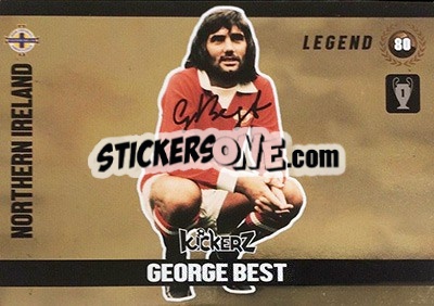 Sticker George Best - Football Cards 2016 n. 80 - Kickerz
