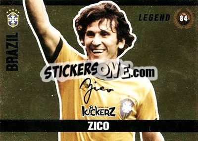 Sticker Zico - Football Cards 2016 n. 84 - Kickerz