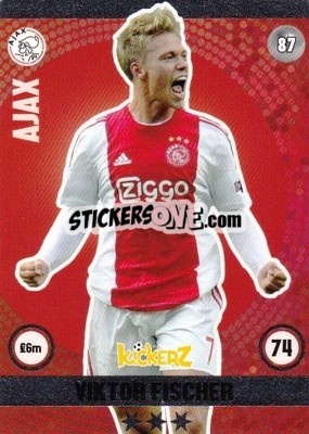 Sticker Viktor Fischer - Football Cards 2016 n. 87 - Kickerz