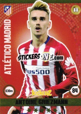 Sticker Antoine Griezmann - Football Cards 2016 n. 88 - Kickerz