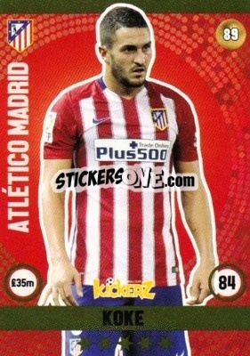 Sticker Koke - Football Cards 2016 n. 89 - Kickerz