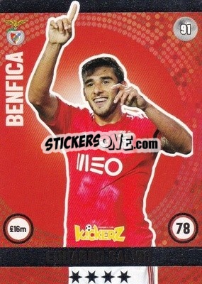 Sticker Eduardo Salvio - Football Cards 2016 - Kickerz