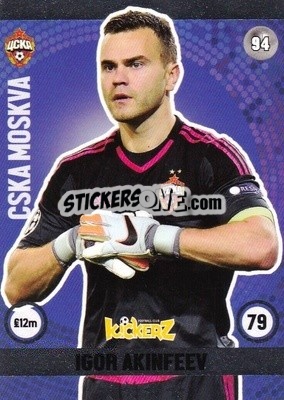 Sticker Igor Akinfeev - Football Cards 2016 - Kickerz