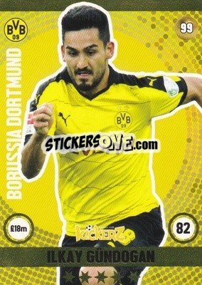 Sticker Ilkay Gundogan - Football Cards 2016 - Kickerz