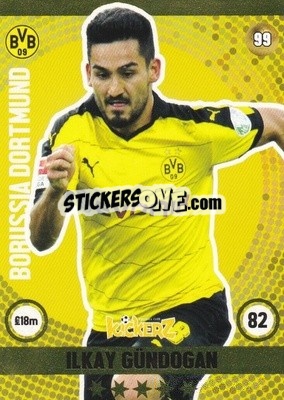 Sticker Ilkay Gundogan - Football Cards 2016 n. 99 - Kickerz