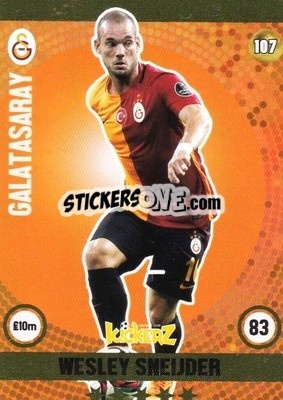 Sticker Wesley Sneijder - Football Cards 2016 n. 107 - Kickerz
