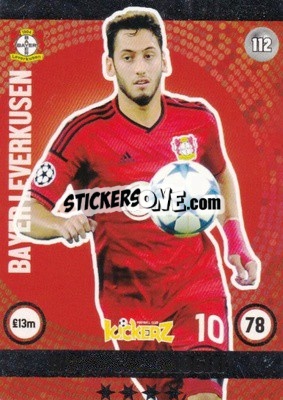 Sticker Hakan Calhanoglu - Football Cards 2016 n. 112 - Kickerz