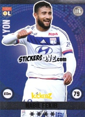 Sticker Nabil Fekir - Football Cards 2016 n. 116 - Kickerz