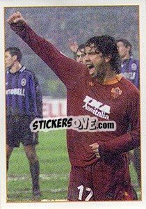 Figurina Atalanta - Roma 0-2 (Tommasi) - Roma 2000-2001 n. 63 - Panini