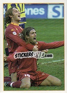 Figurina Parma - Roma 1-2 (Batistuta e Totti) - Roma 2000-2001 n. 92 - Panini