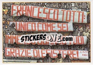 Sticker Francesco Totti: Unico Come Sei... - Roma 2000-2001 n. 101 - Panini