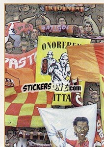 Sticker Messaggi giallo rossi (puzzle 1) - Roma 2000-2001 n. 103 - Panini
