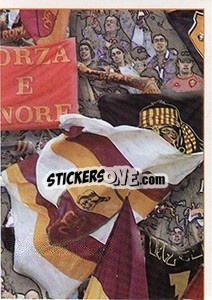 Sticker Messaggi giallo rossi (puzzle 3) - Roma 2000-2001 n. 105 - Panini