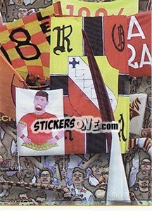 Sticker Messaggi giallo rossi (puzzle 5) - Roma 2000-2001 n. 107 - Panini