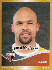 Sticker Marcio - Campeonato Brasileiro 2010 - Panini