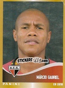 Sticker Marcio Gabriel - Campeonato Brasileiro 2010 - Panini