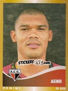 Sticker Agenor - Campeonato Brasileiro 2010 - Panini