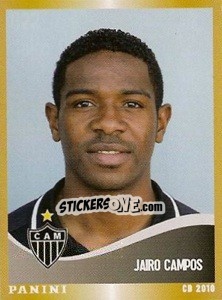 Sticker Jairo Campos - Campeonato Brasileiro 2010 n. 22 - Panini