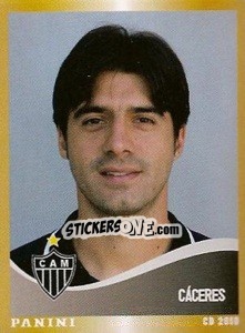 Sticker Caceres - Campeonato Brasileiro 2010 - Panini