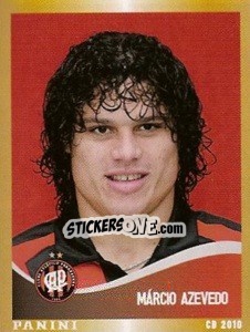 Sticker Marcio Azevedo - Campeonato Brasileiro 2010 - Panini