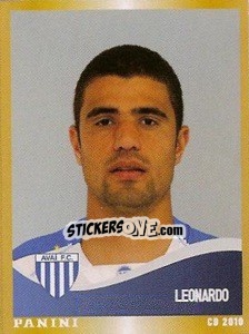 Cromo Leonardo - Campeonato Brasileiro 2010 - Panini