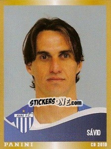 Sticker Savio - Campeonato Brasileiro 2010 - Panini