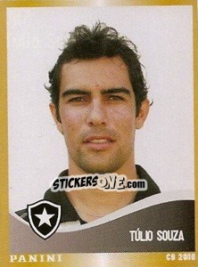 Cromo Tulio Souza - Campeonato Brasileiro 2010 n. 87 - Panini