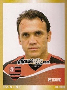 Sticker Petkovic - Campeonato Brasileiro 2010 n. 153 - Panini