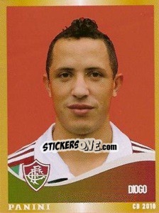 Sticker Diogo - Campeonato Brasileiro 2010 n. 170 - Panini