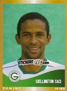 Cromo Wellington Saci - Campeonato Brasileiro 2010 n. 186 - Panini
