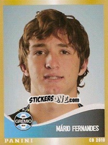 Sticker Mario Fernandes - Campeonato Brasileiro 2010 - Panini