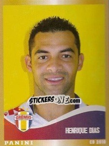 Cromo Henrique Dias - Campeonato Brasileiro 2010 n. 233 - Panini