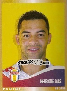 Sticker Henrique Dias - Campeonato Brasileiro 2010 - Panini