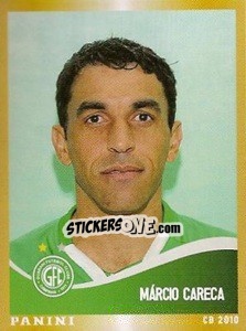 Sticker Marcio Careca - Campeonato Brasileiro 2010 - Panini