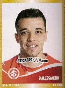 Sticker Andrés D'Alessandro - Campeonato Brasileiro 2010 n. 261 - Panini
