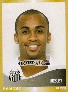 Sticker Wesley - Campeonato Brasileiro 2010 - Panini