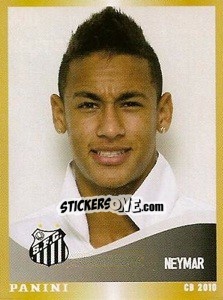 Sticker Neymar - Campeonato Brasileiro 2010 n. 300 - Panini