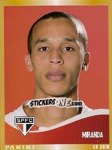 Sticker Miranda - Campeonato Brasileiro 2010 n. 310 - Panini